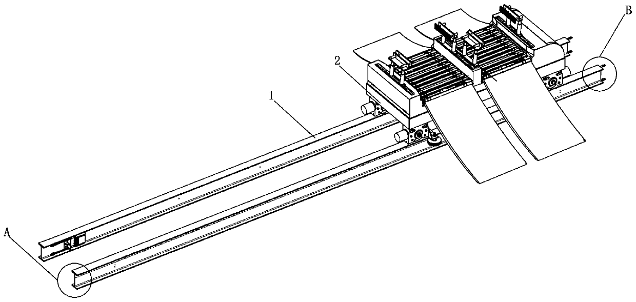 Automobile horizontal-moving device for intelligent parking equipment, and application method thereof