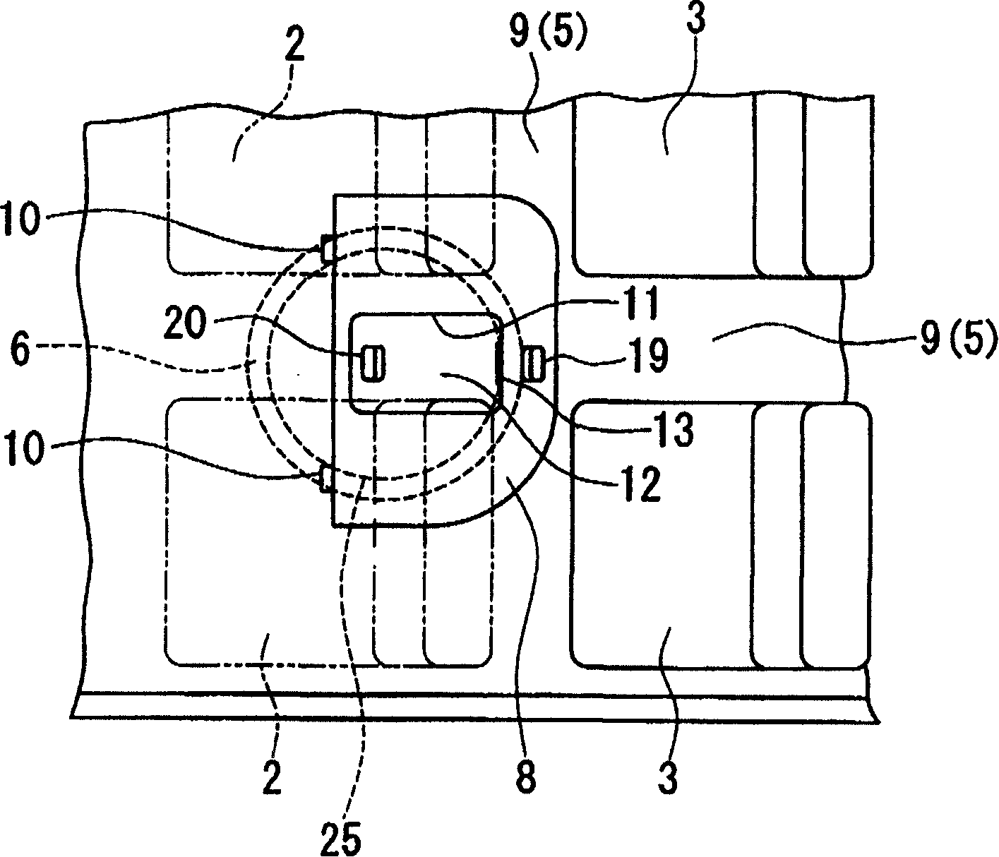 Under-floor containment tank used for vehicle