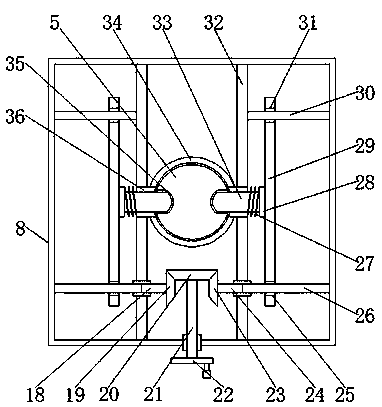 Hardware machining punch press capable of being maintained conveniently