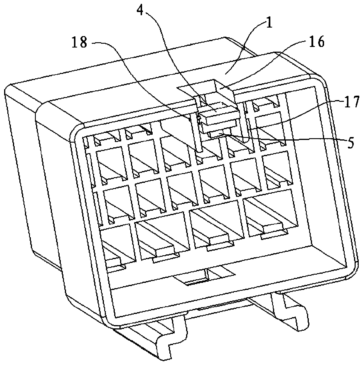 A plug-in sheath fixing structure