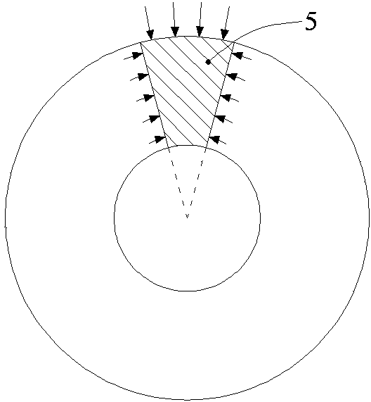 Experiment device for gas permeation around round hole