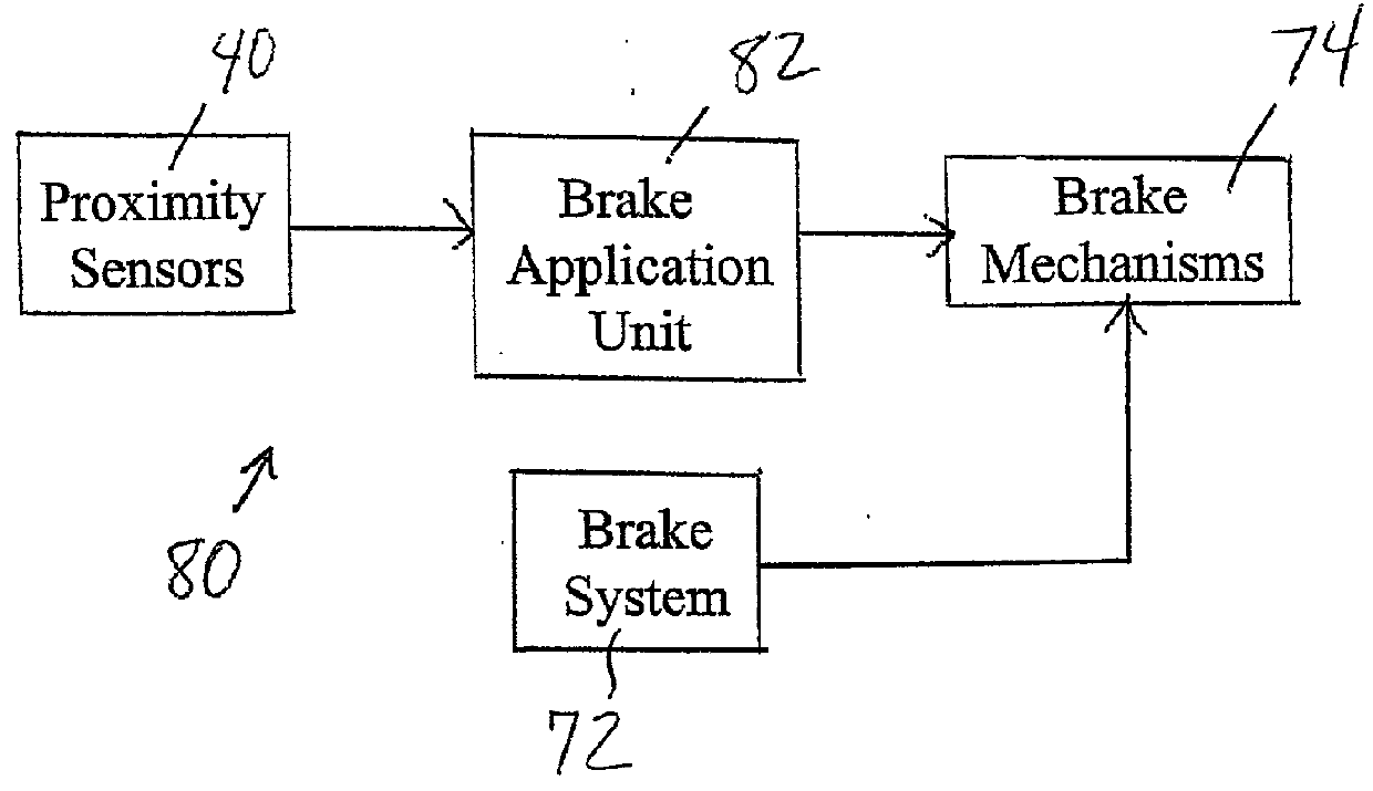 Proximity sensing system and trailer including same