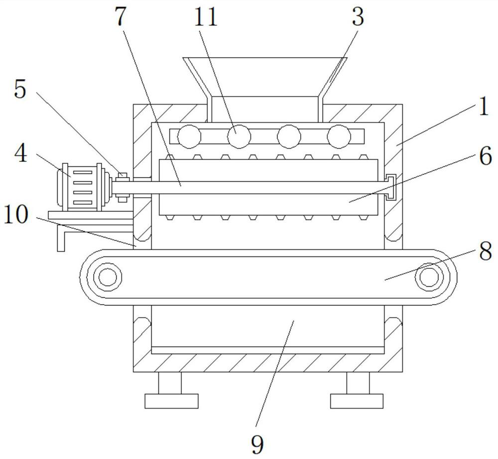 Oil separation and residue removal integrated garbage treatment system