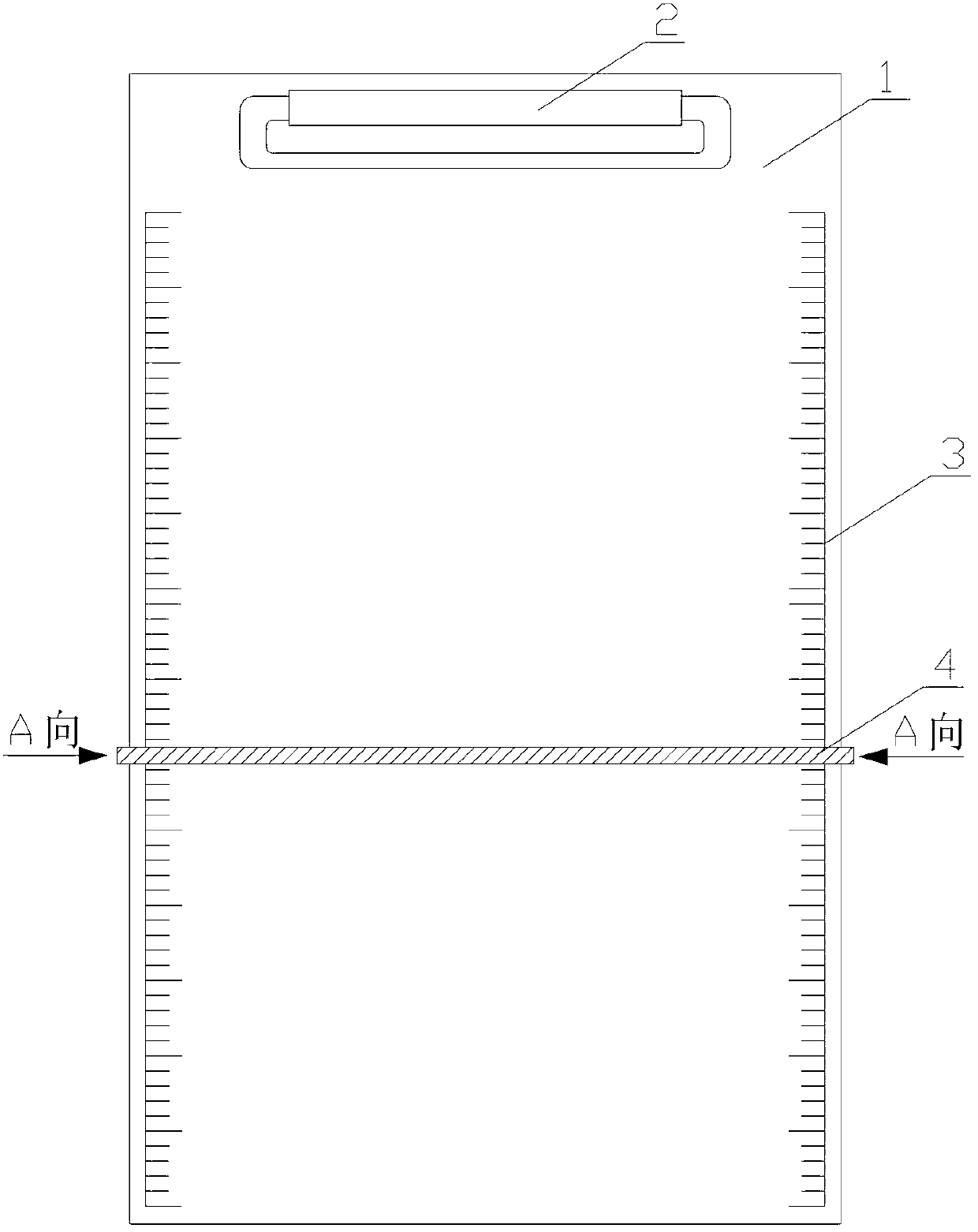 Convenient writing paper board clamp