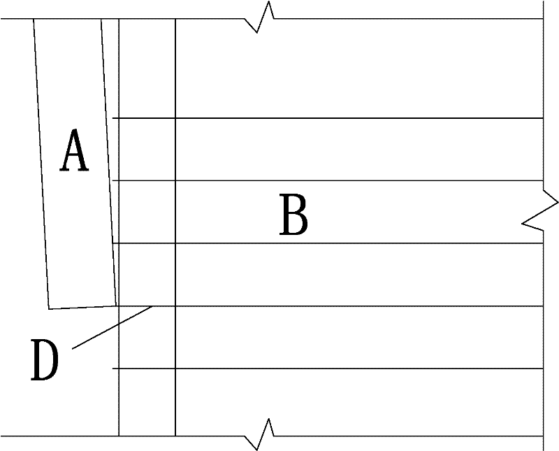 Diaphragm wall reinforcing cage dovetail type sealing head structure