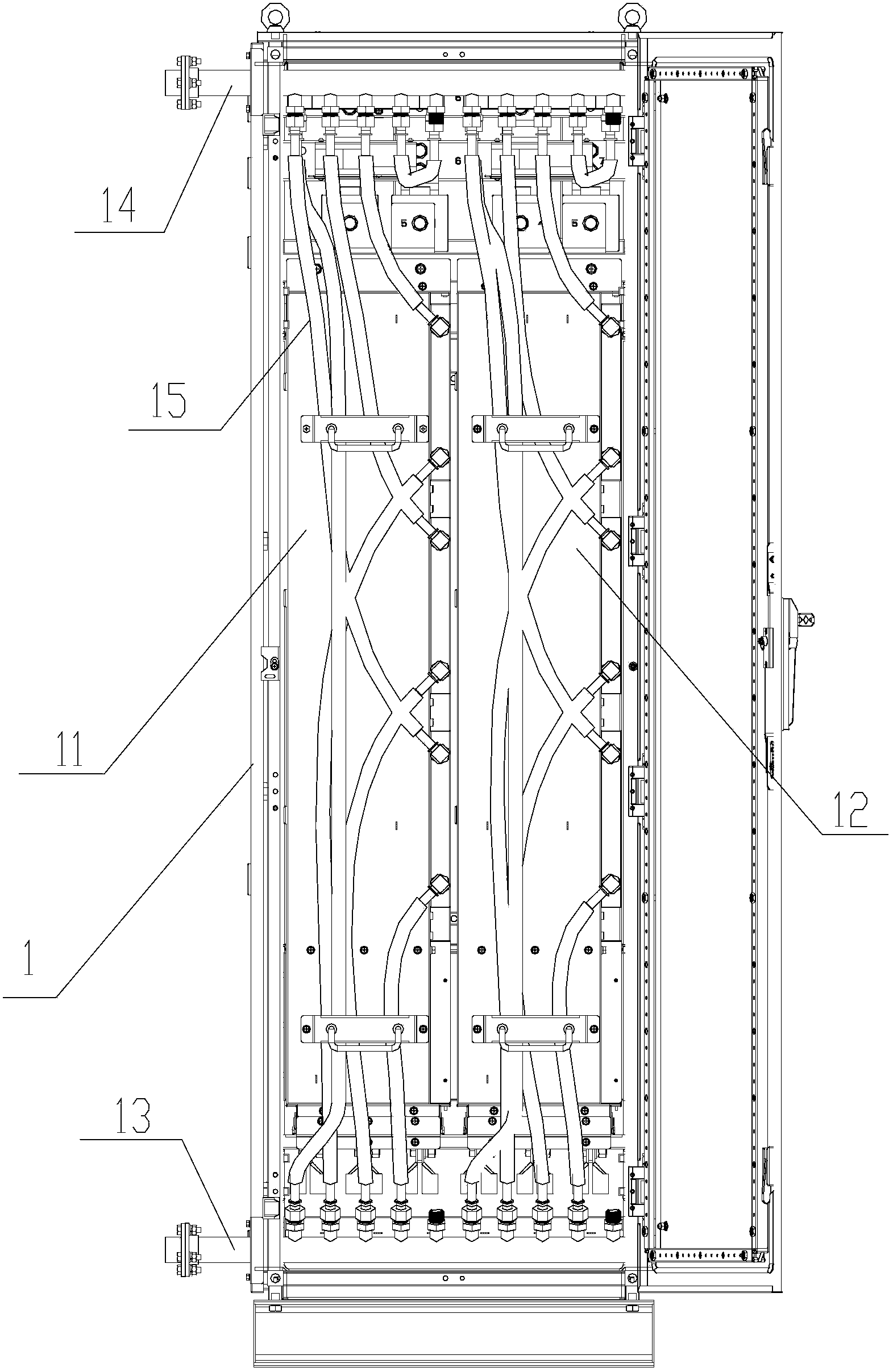 Liquid cooling system and equipment cabinet of electronic equipment