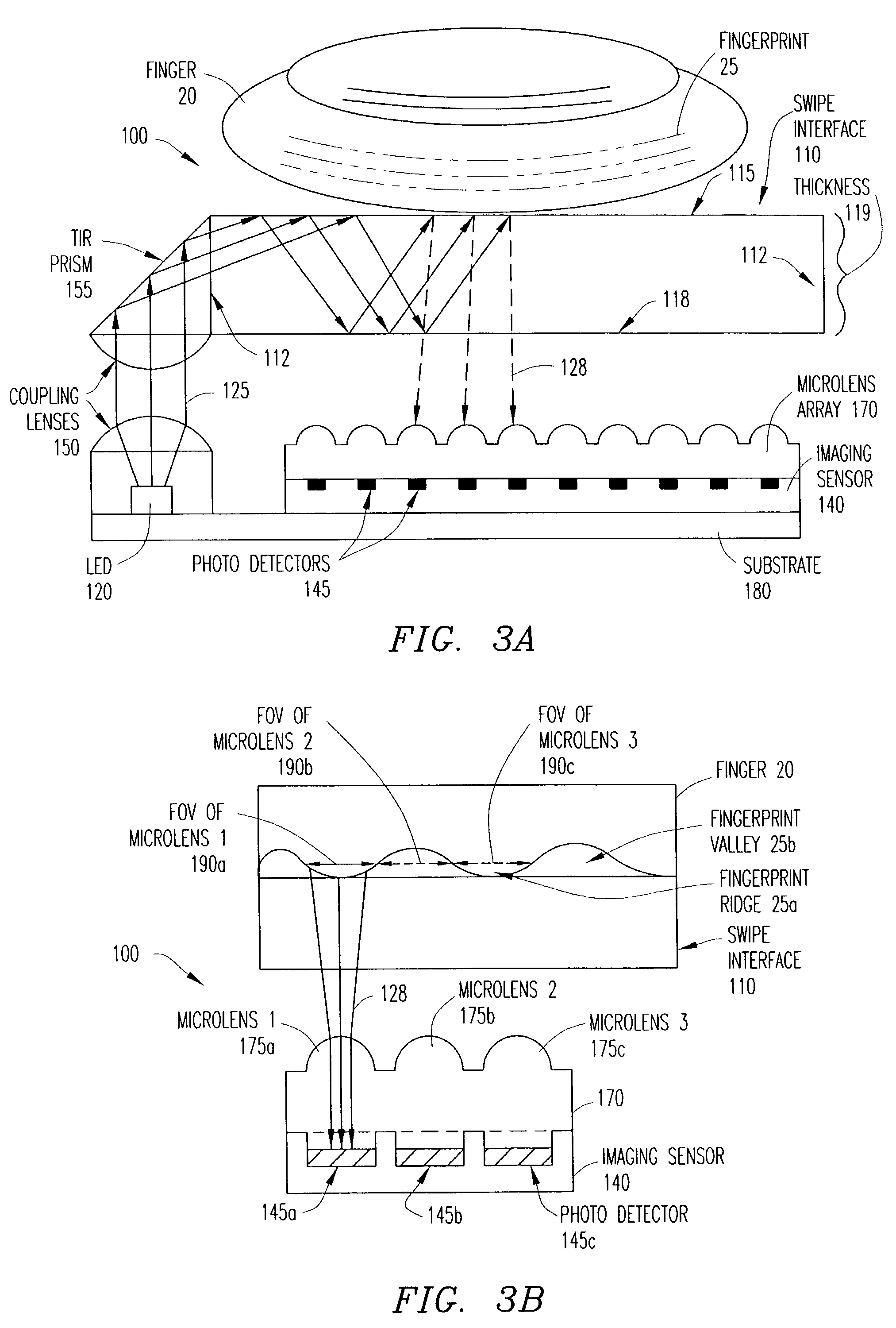 Imaging system and apparatus for combining finger recognition and finger navigation