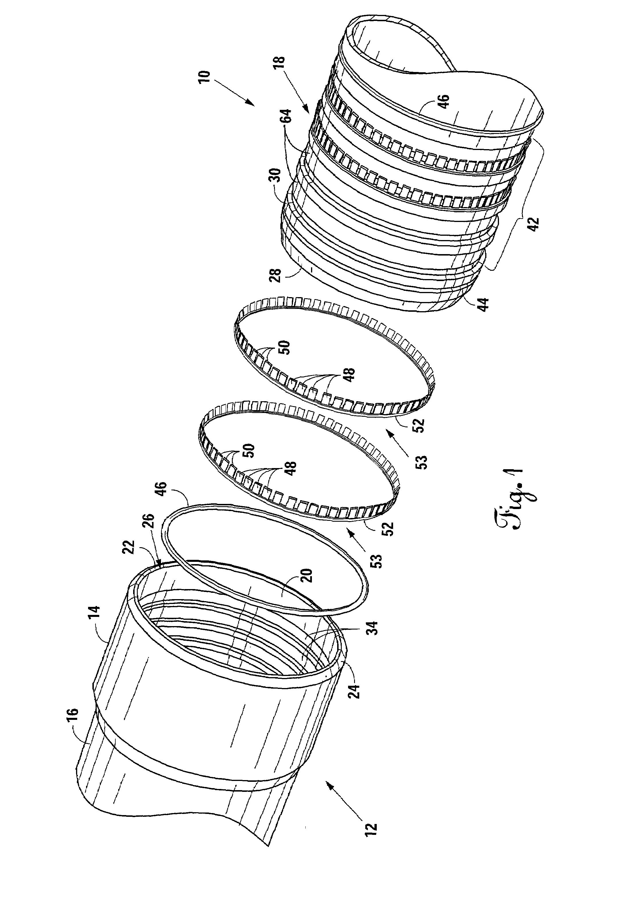 Male push lock pipe connection system