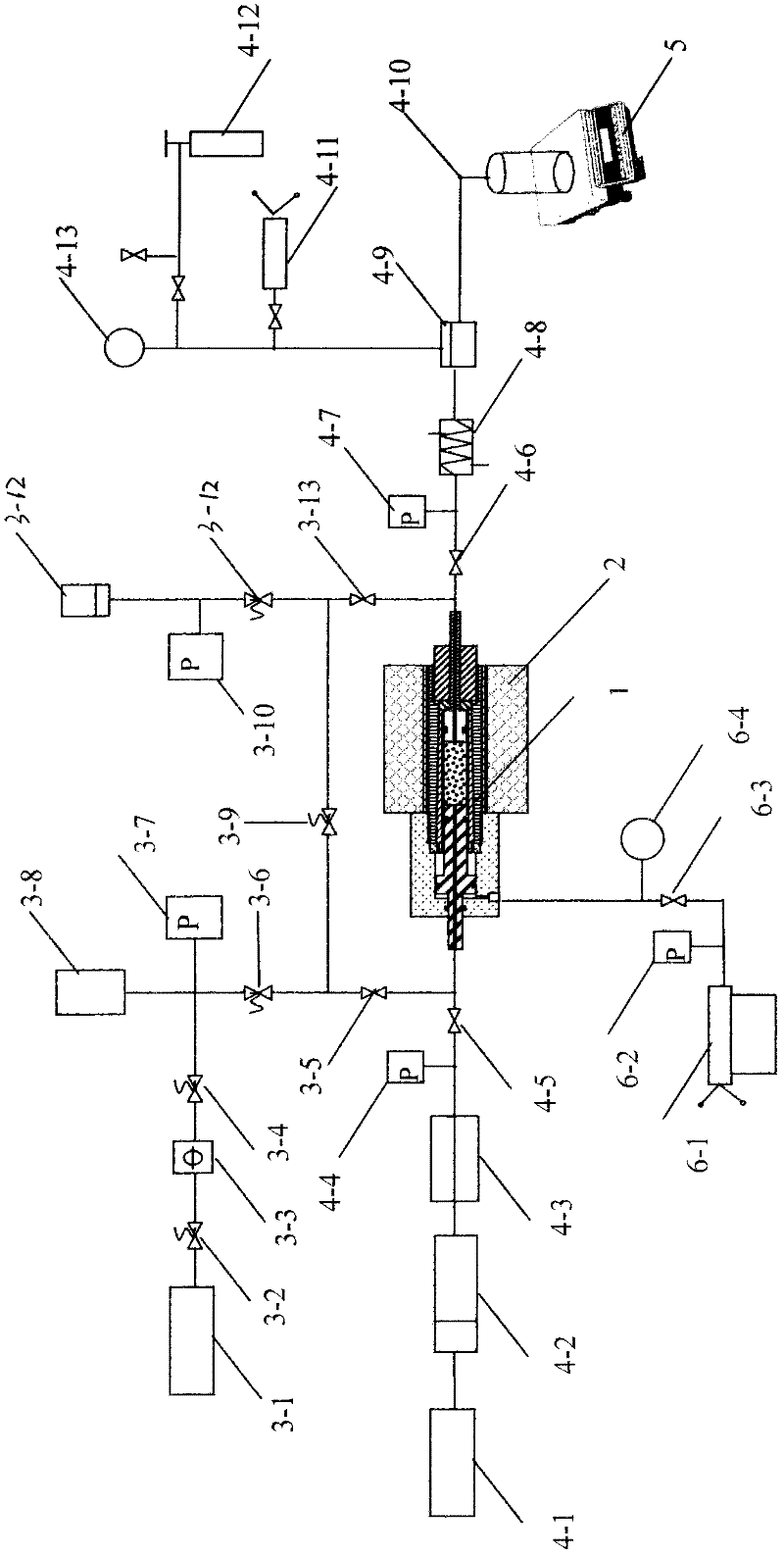 Diagenesis simulation experimental apparatus and method