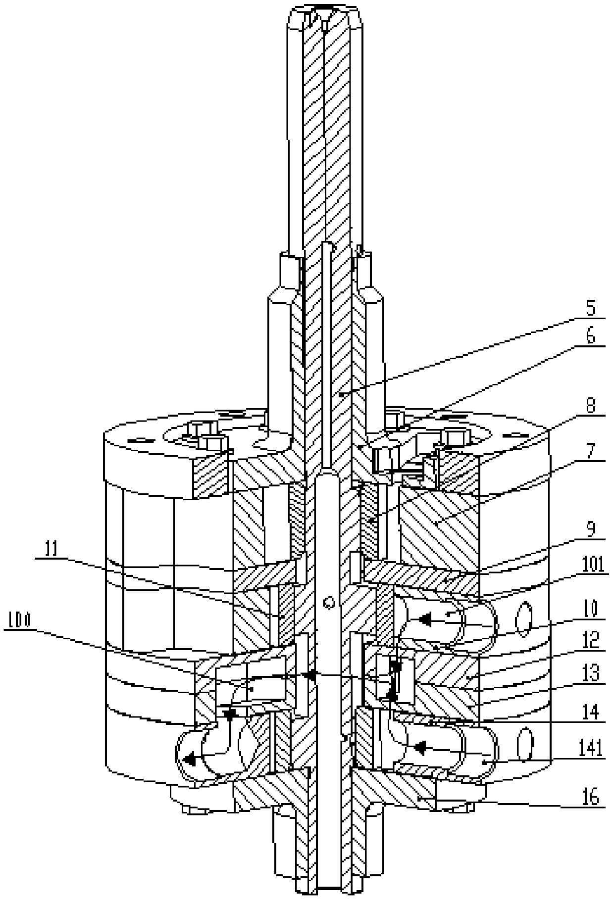 Rotary double-stage compressor