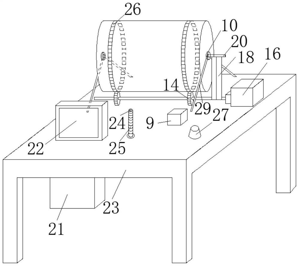 A self-stressing concrete mixer and a visual detection method