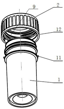 Virus collection tube for novel coronavirus nucleic acid mixed collection detection technology