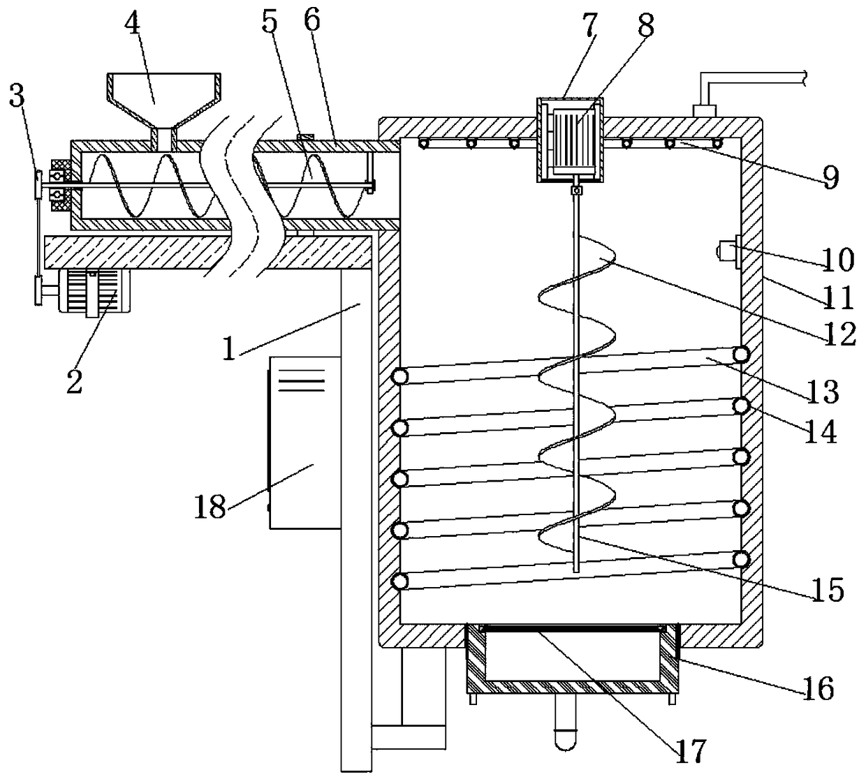 Pharmaceutical medicinal-herb decocting device bringing convenience to medicine adding