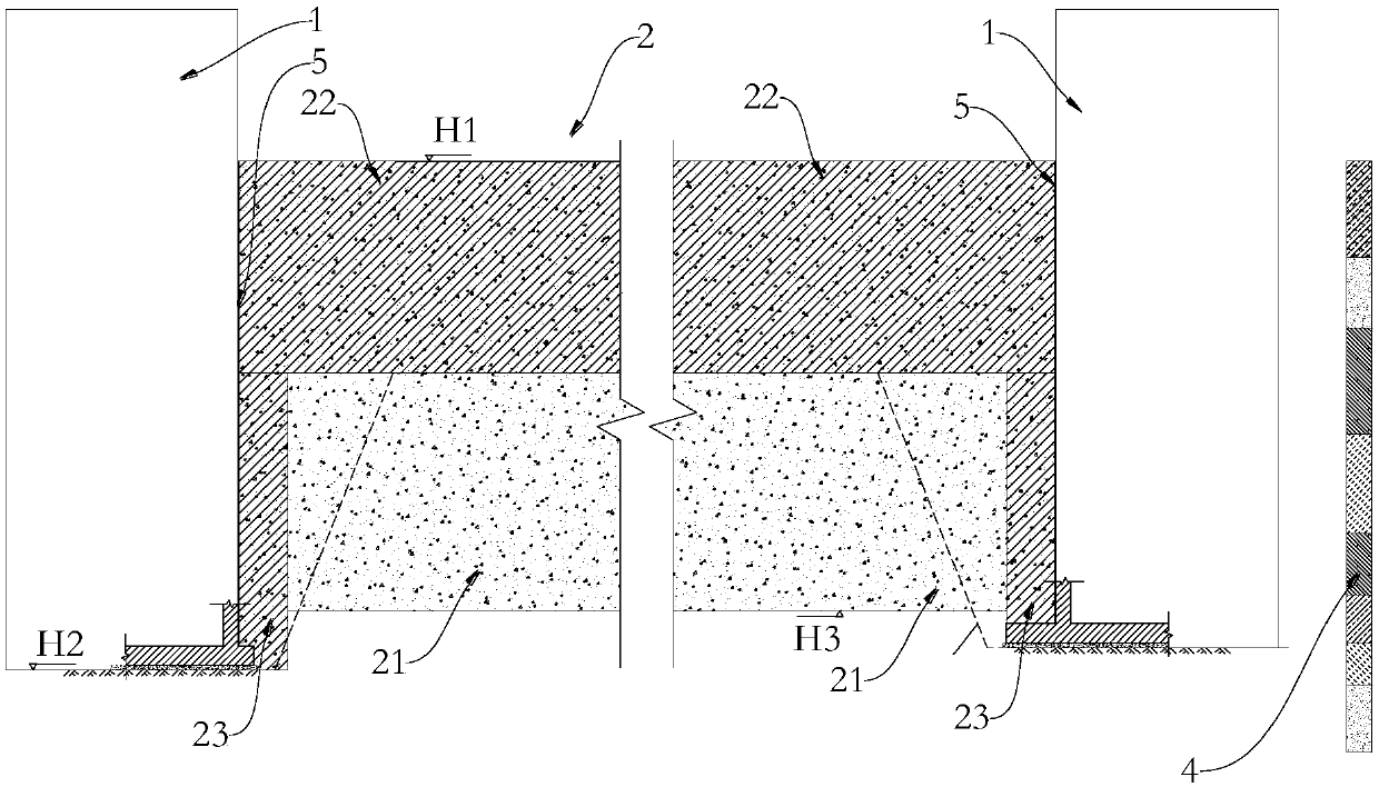 Integrated waterproof curtain, sponge urban water circulating system and method