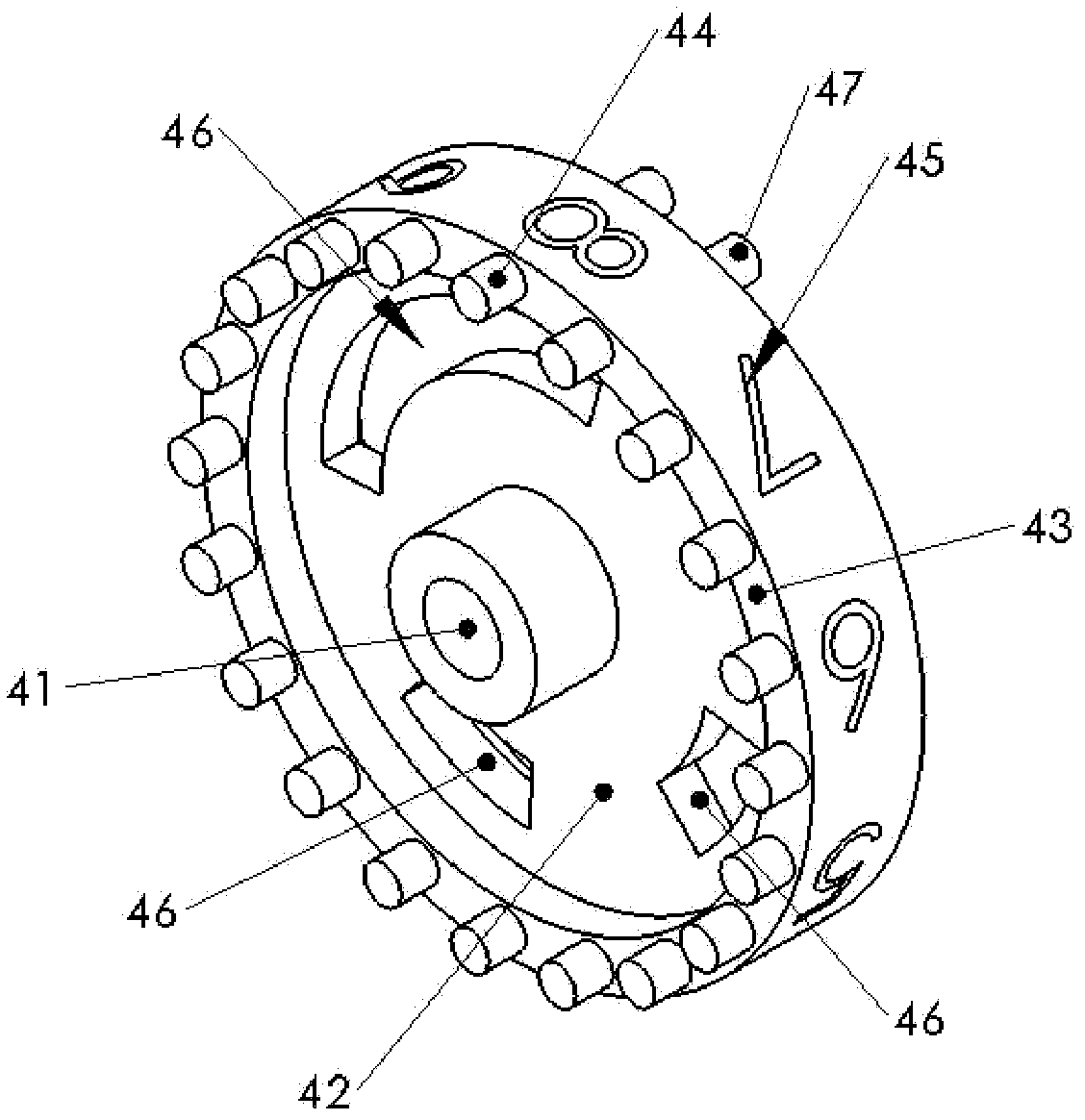 Instrument coding print wheel apparatus and coding method