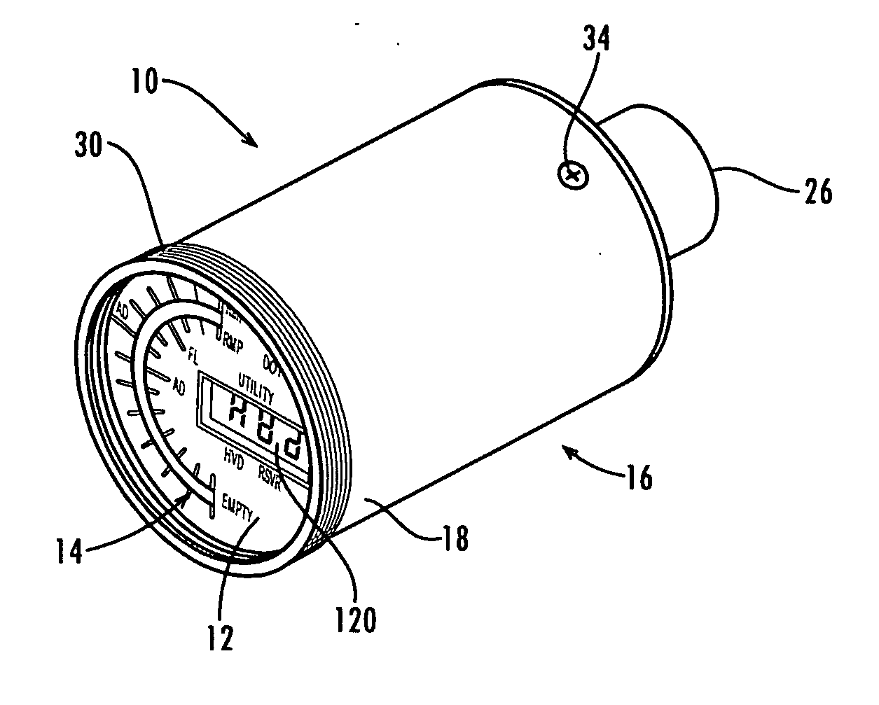 Solid state avionics display instrument