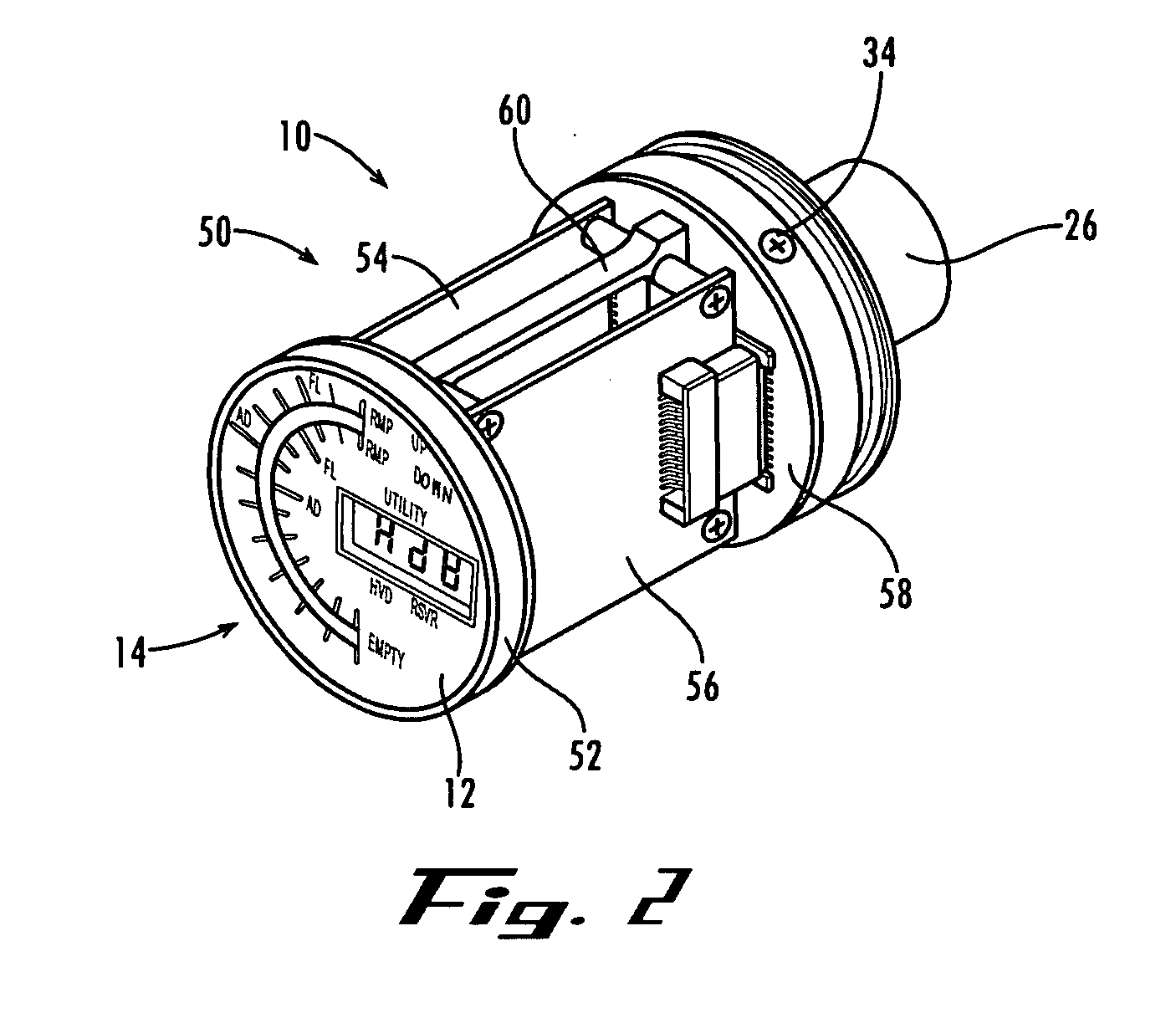 Solid state avionics display instrument