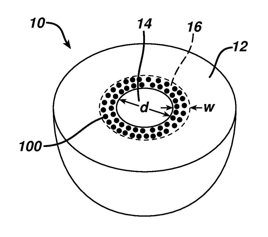 Injection zone markers for biomedical implants