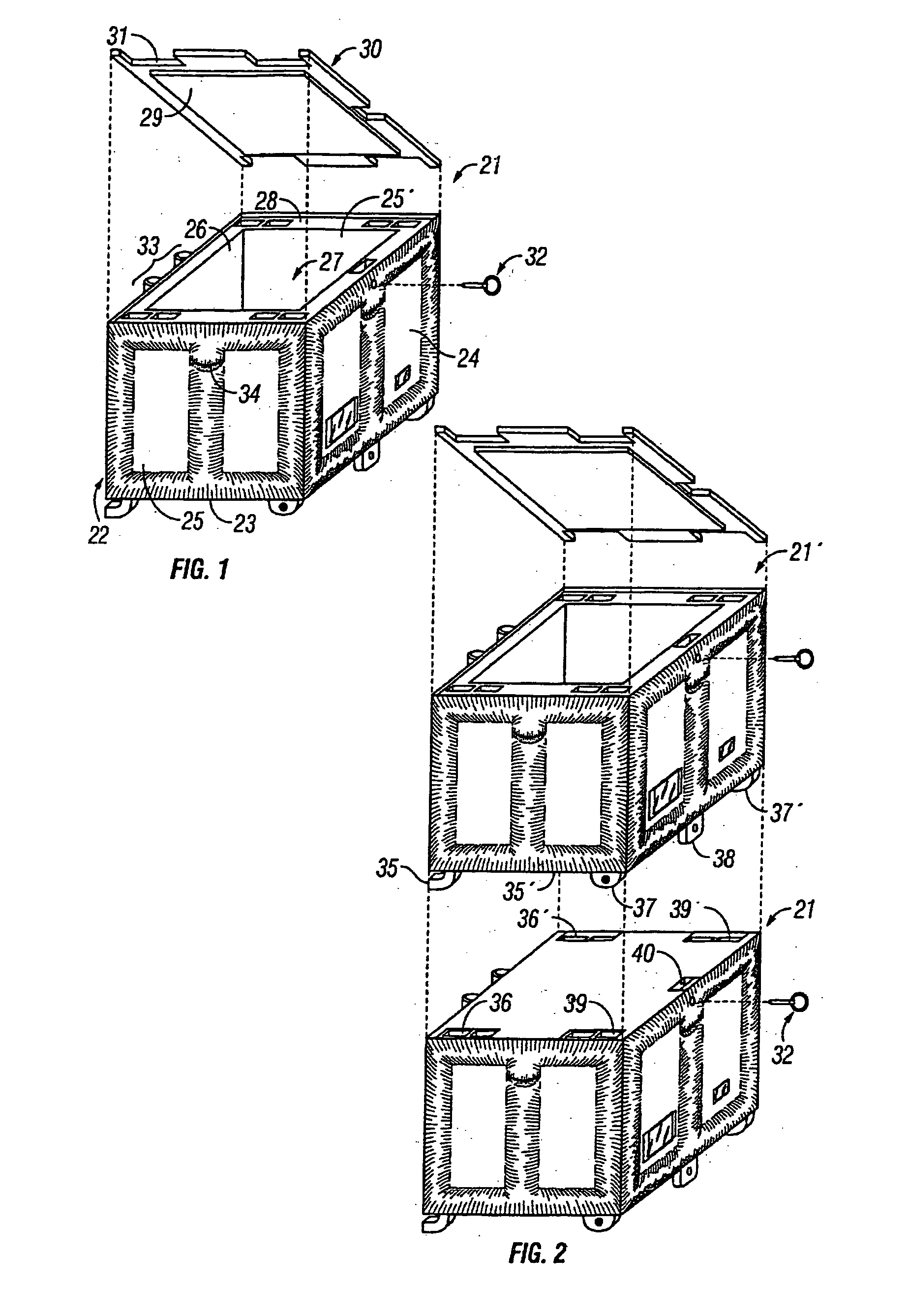 Transportable containers