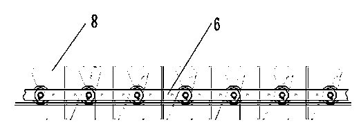 Ore conveying device and use method thereof