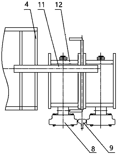 High-speed magnetic levitation turnout floating type supporting driving device and driving method