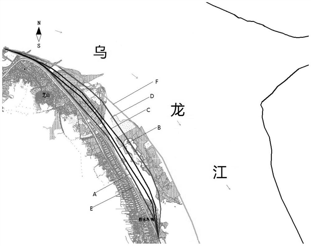 Design method of tidal river flood control and tidal protection coastline