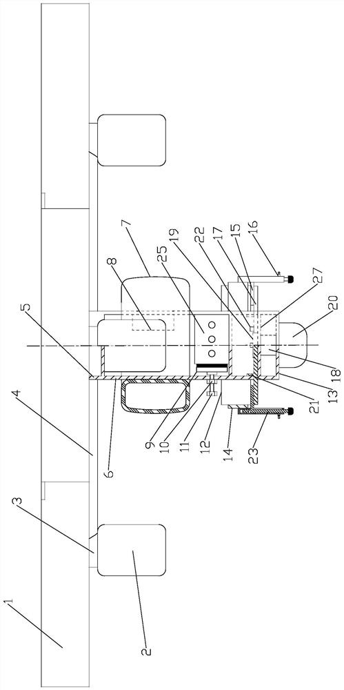 Modal switchable cross-medium environment detection platform and detection method thereof