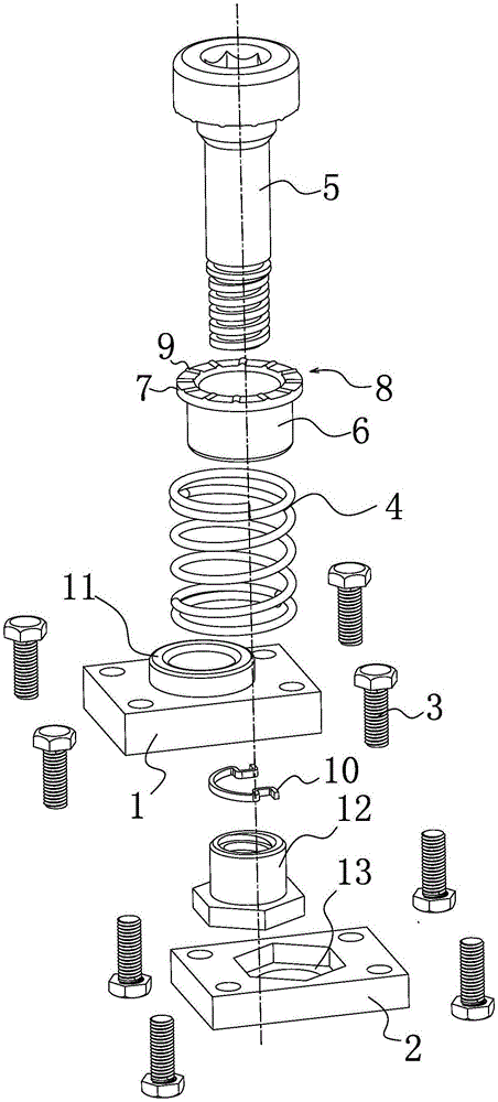 Die closing fastener of pipe die for producing pipe pile