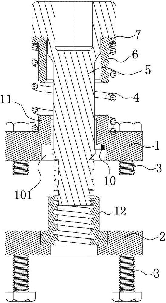 Die closing fastener of pipe die for producing pipe pile