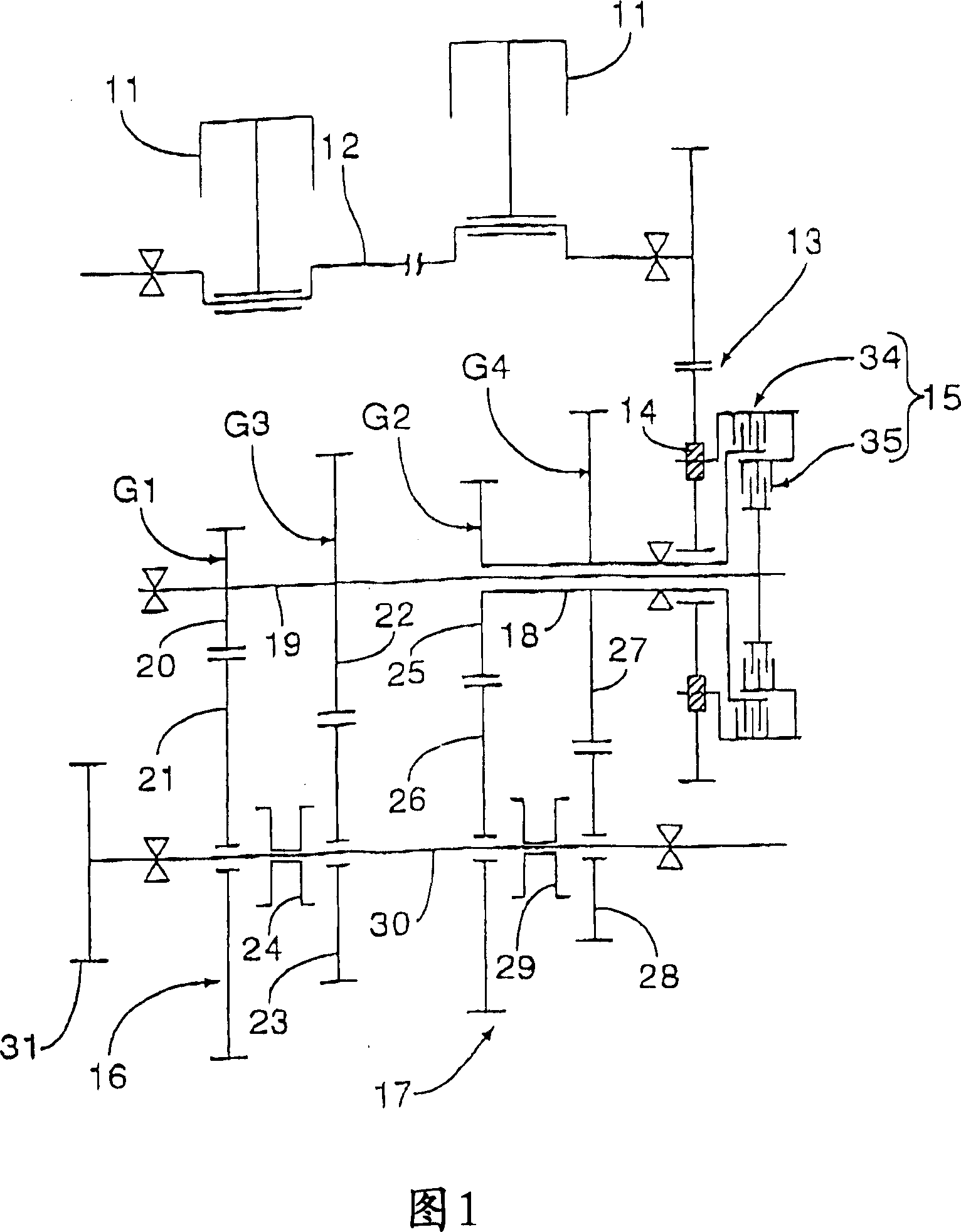 Twin clutch device