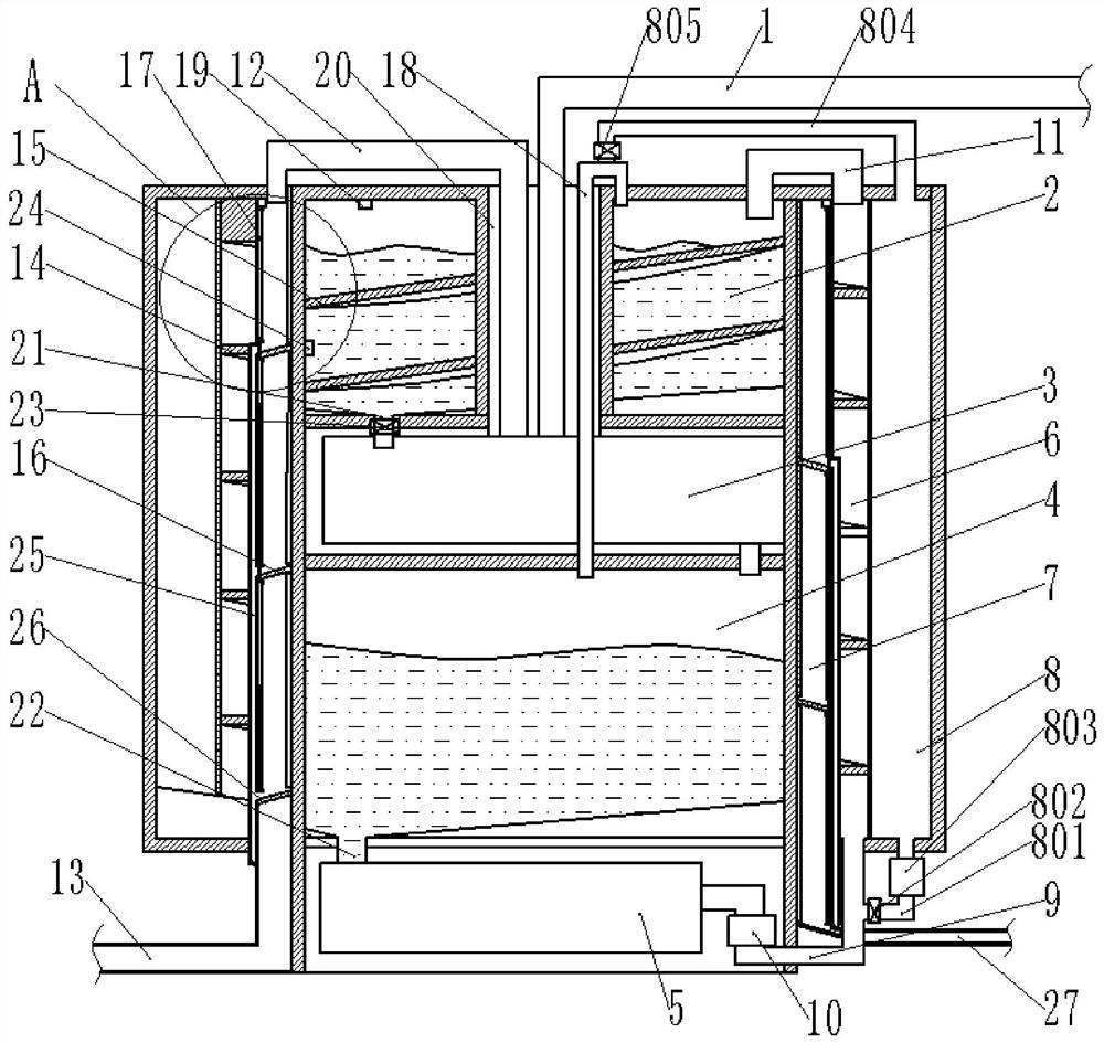 A thermal power plant high-temperature flue gas waste heat recovery device using single-tank molten salt heat exchange