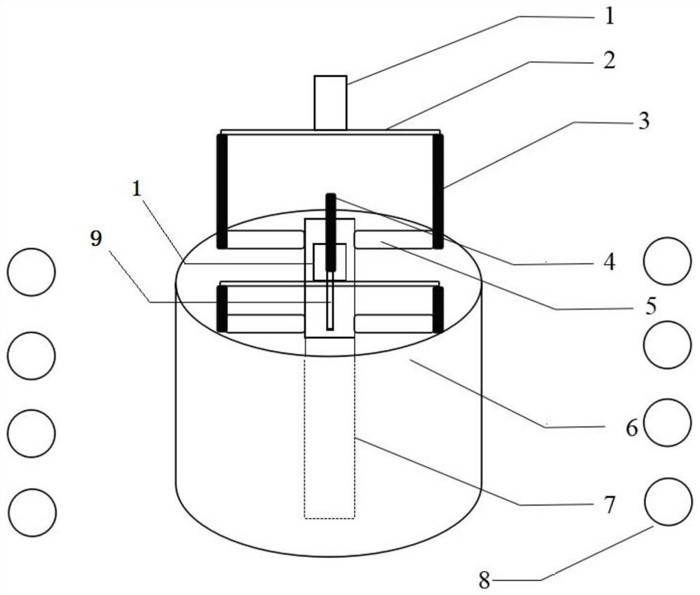 Single crystal growth device capable of regulating and controlling crystallization solid-liquid interface in real time and use method