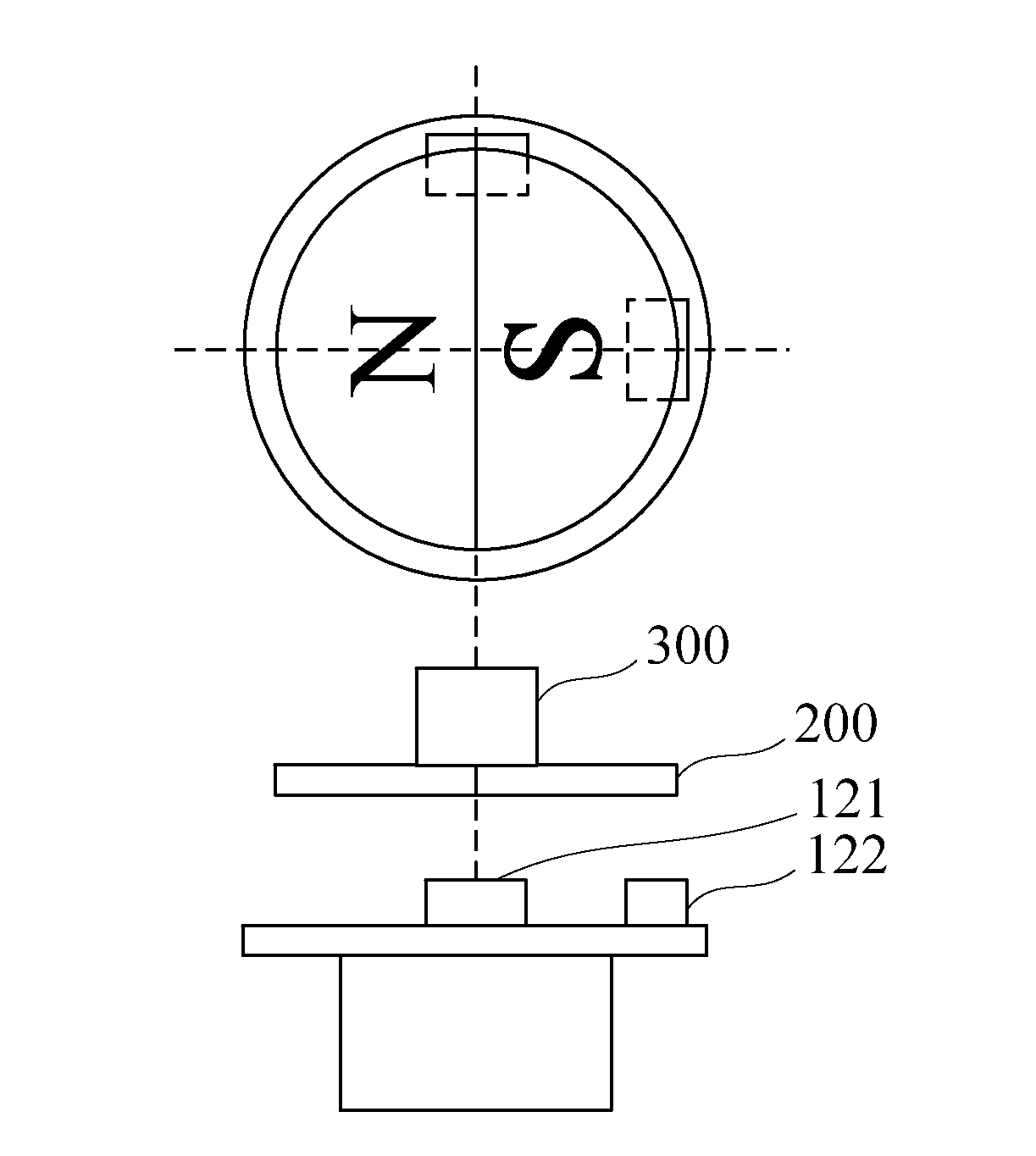 Non-contact adjustable hysteretic magnetic encoder