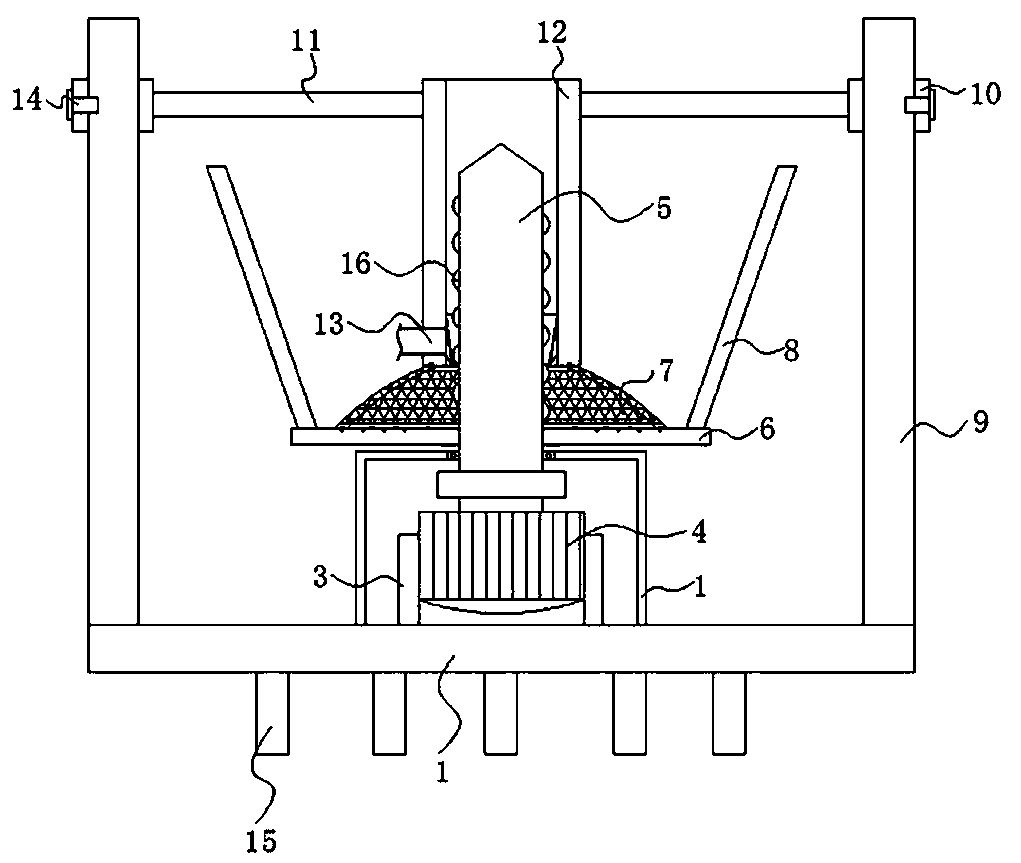 Environmental protection device for water surface moss treatment