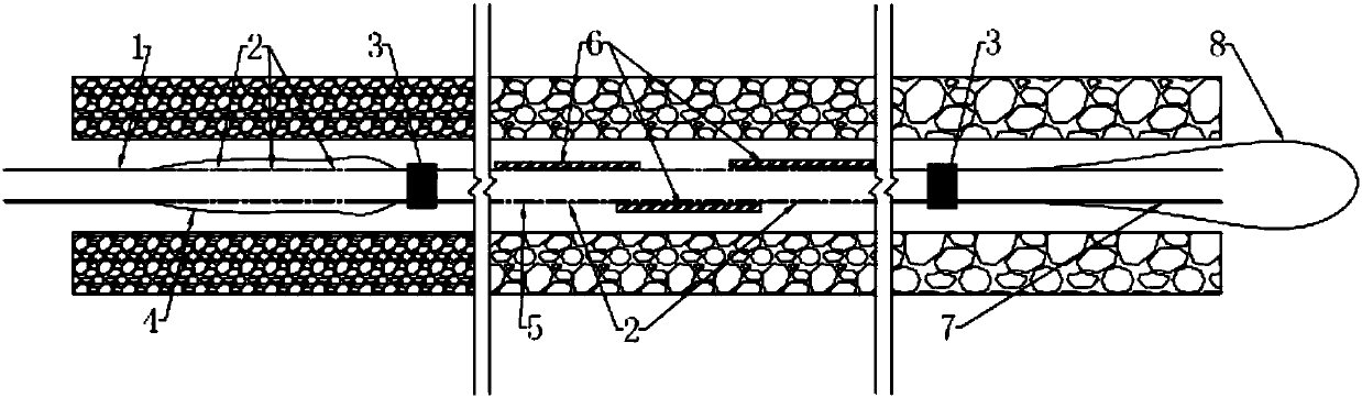 Mold-bag-filling-type anchor grouting device and method