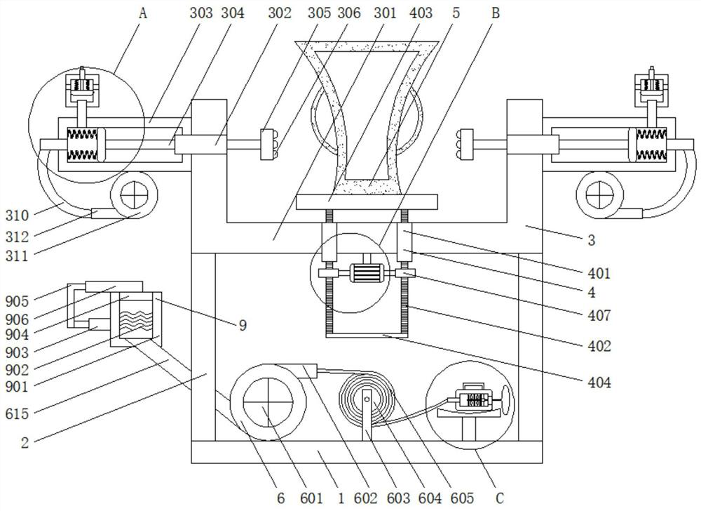 A kind of grinding device for ceramic body joint and its use method