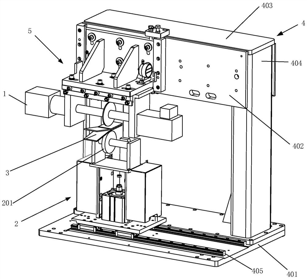 Portal ultrasound rolling welding device