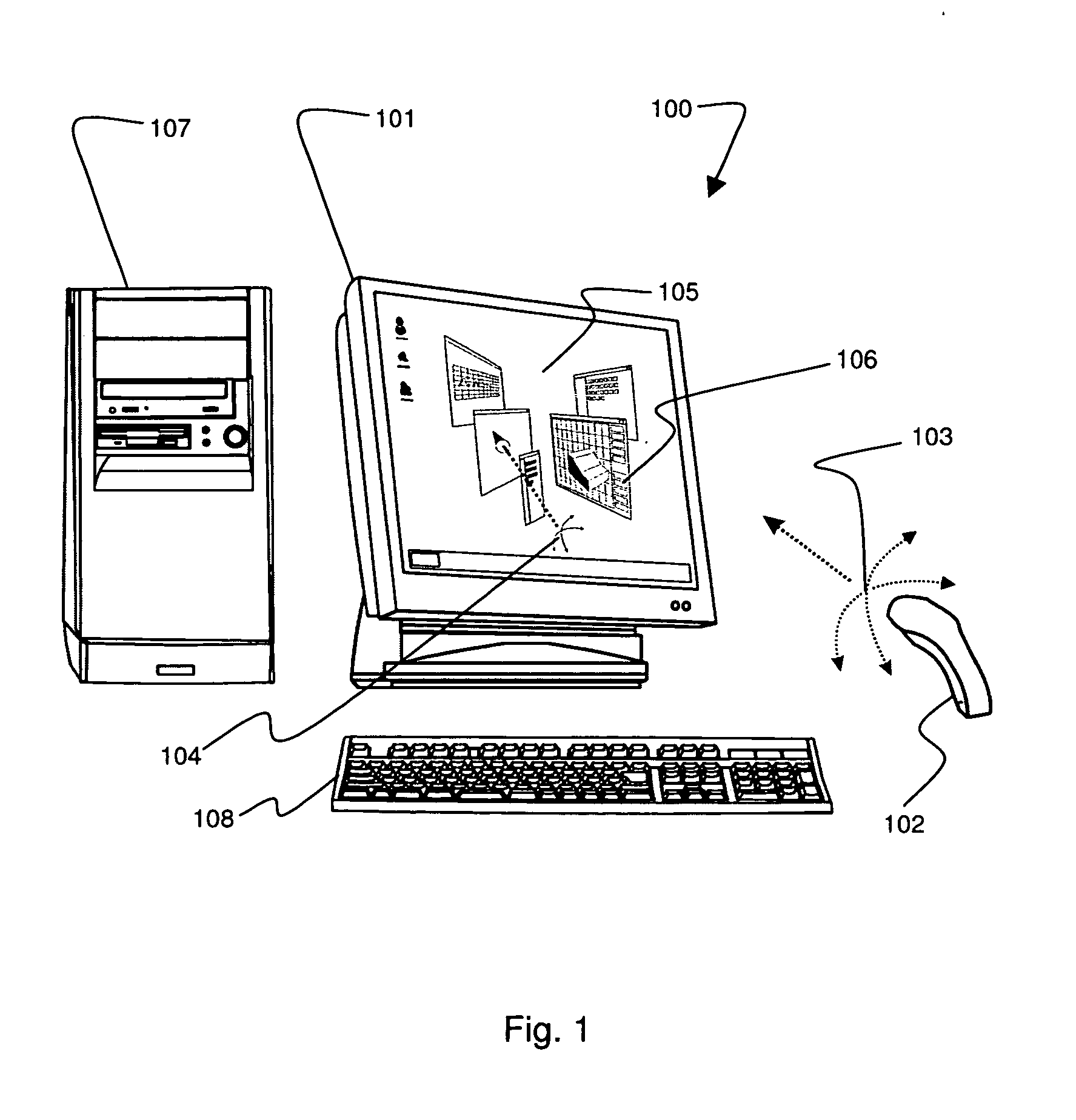 Hand-held wireless electronic device with accelerometer for interacting with a display