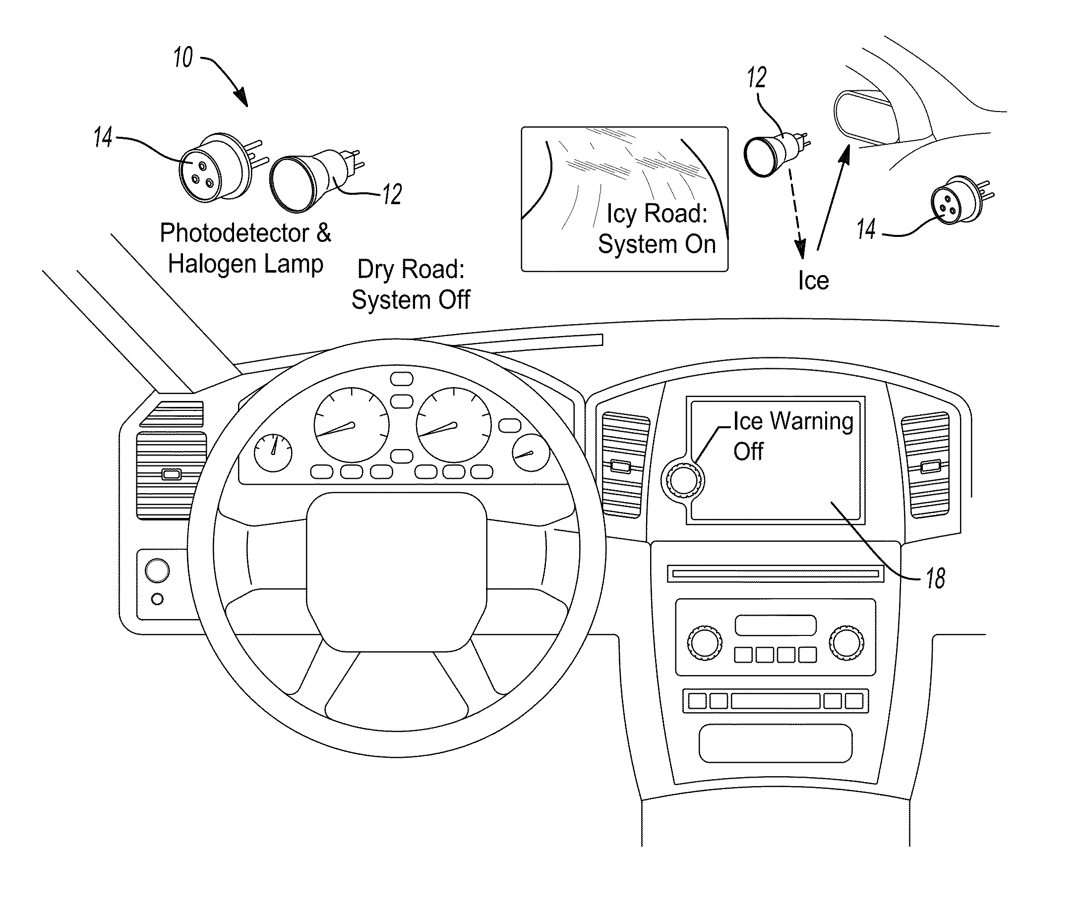 Ice and supercooled water detection system