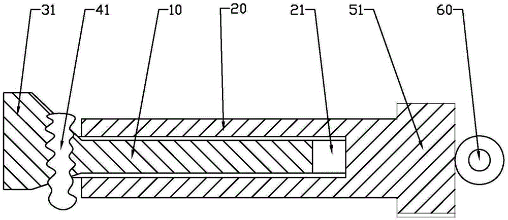 Thread self-locking combined anchor bolt