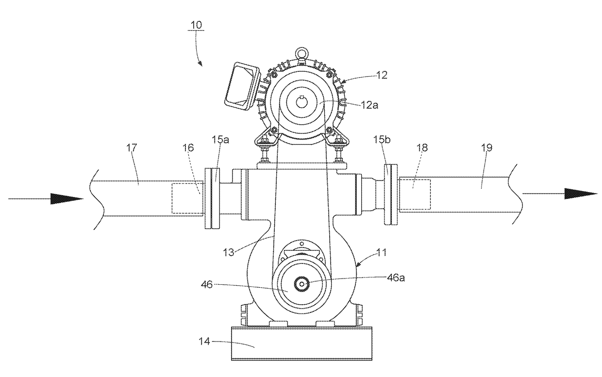 Carbon dioxide-containing gas recovery apparatus