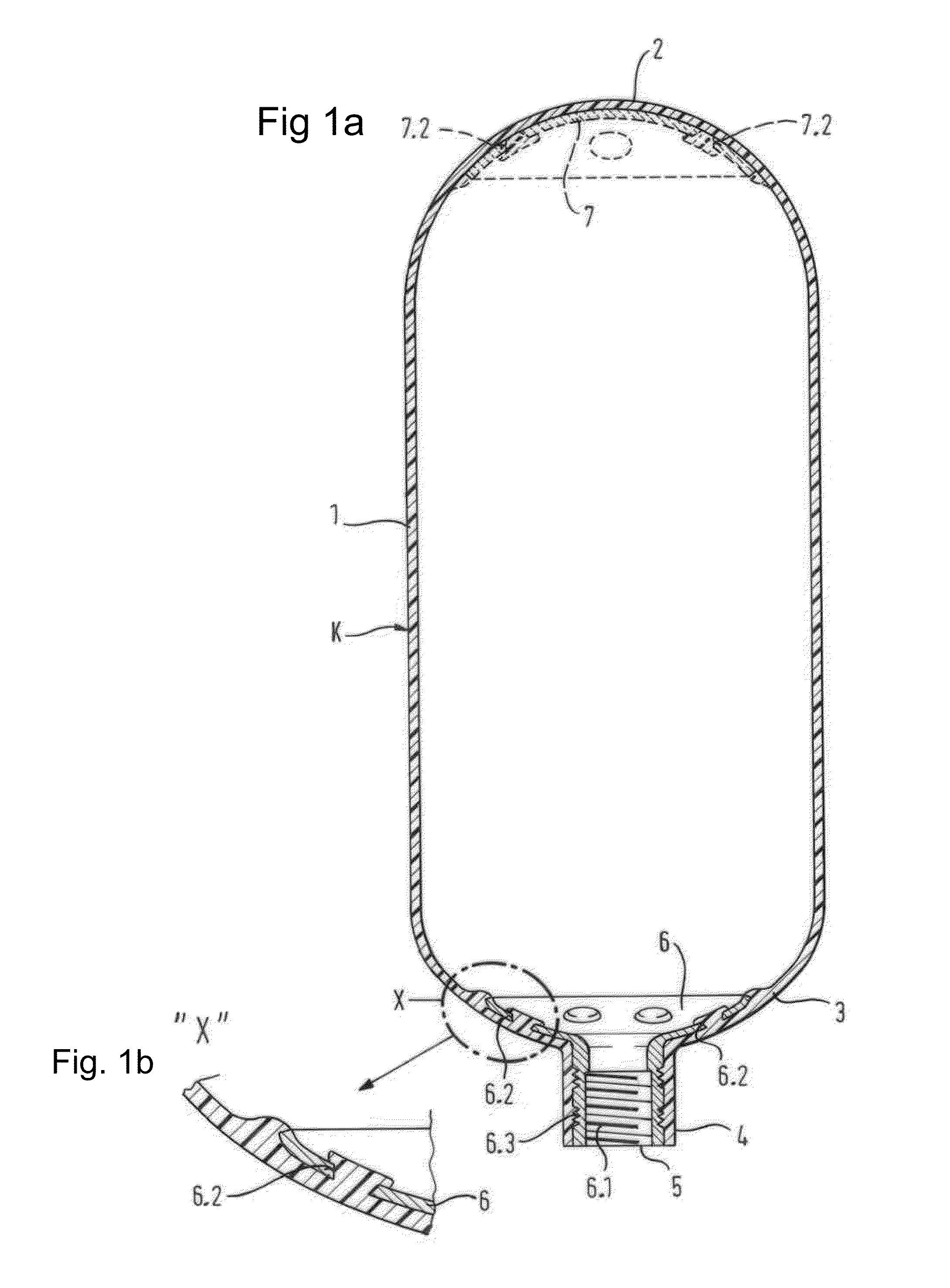 Pressure Tank and Method and Blow-Molding Station for the Production Thereof