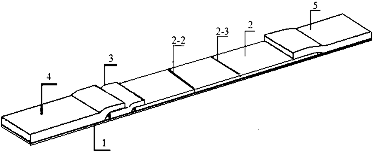 Side flow test paper strip for serum marker luminescence detection based on near infrared excitation and emission and preparation and use methods thereof