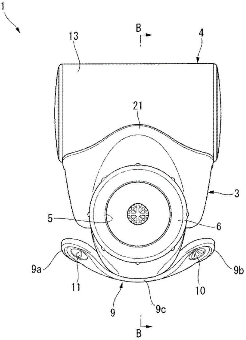 Water purifying cartridge, and water purifier