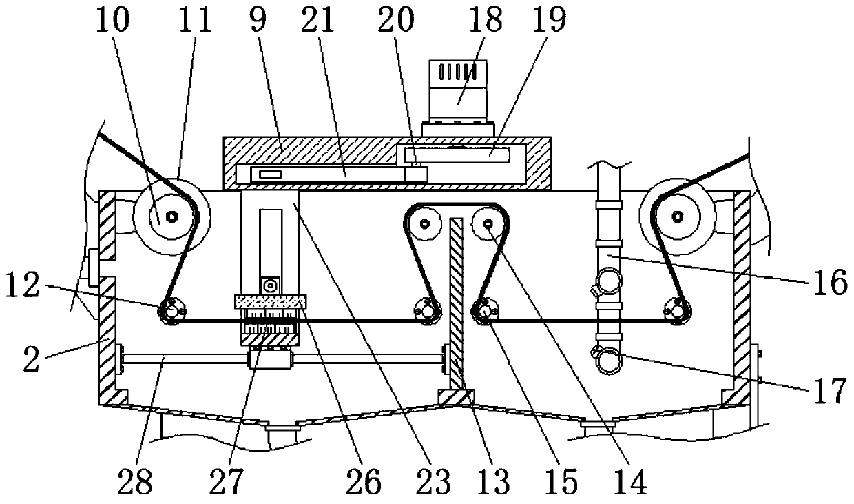 Fine cleaning device provided with filter function and used for cloth processing