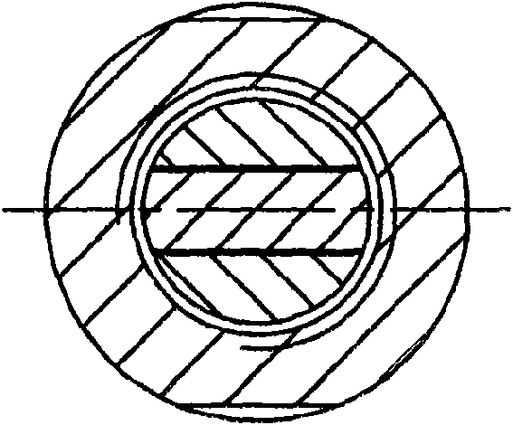 Double-nut anti-off sucker rod string in thick oil horizontal well