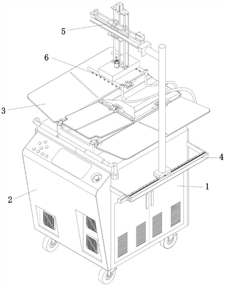 Odor removing device for garment processing