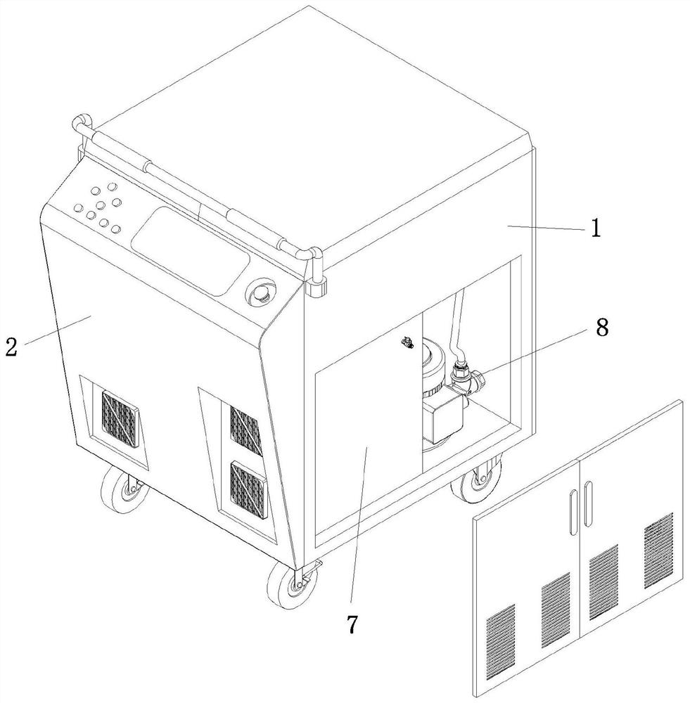 Odor removing device for garment processing