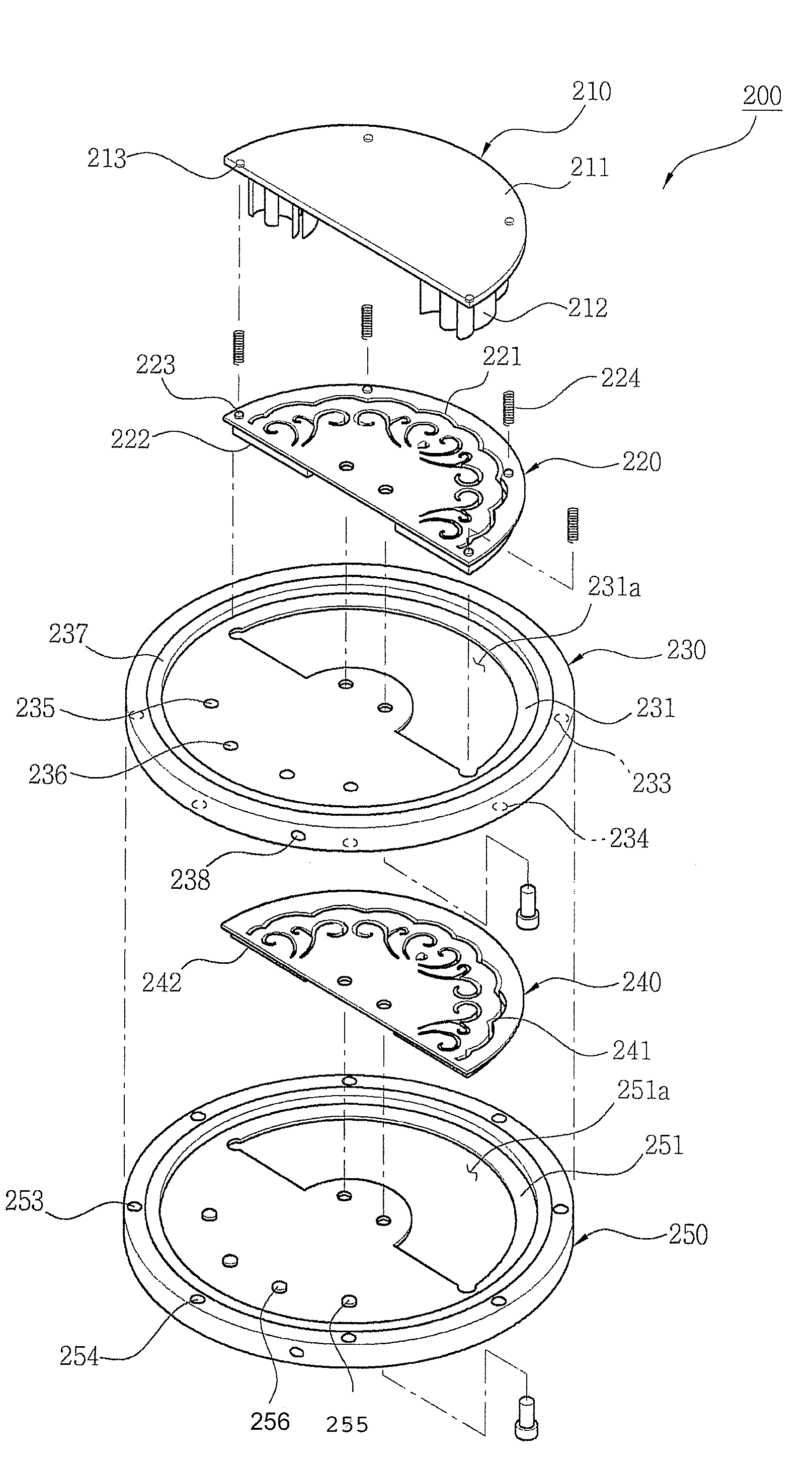 Rotary punching apparatus