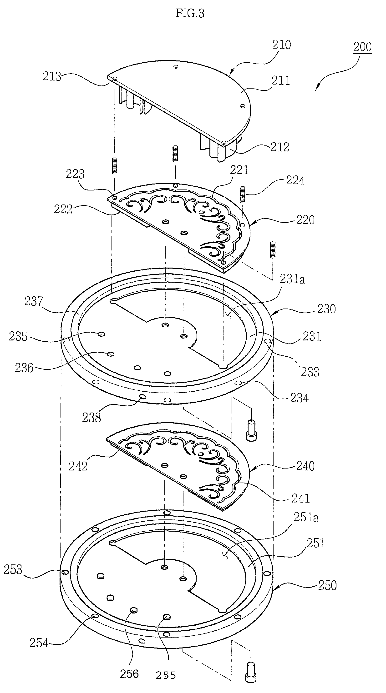 Rotary punching apparatus